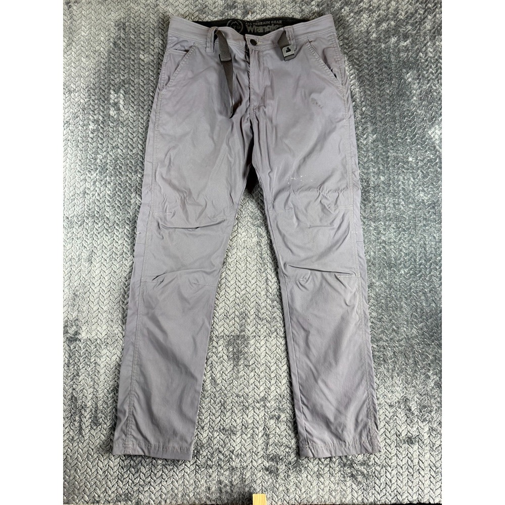 Wrangler All Terrain Hiking Pant Men 32x30 Gray Adventures Outdoors Straight Fit